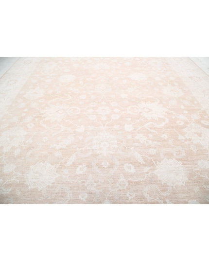 Serenity 12' 10" X 18' 3" Hand Knotted Wool Rug 12' 10" X 18' 3" (391 X 556) / Taupe / Wool