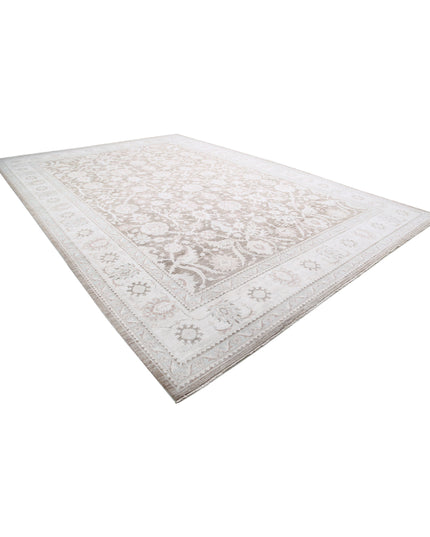 Serenity 12' 10" X 18' 10" Hand Knotted Wool Rug 12' 10" X 18' 10" (391 X 574) / Brown / Wool