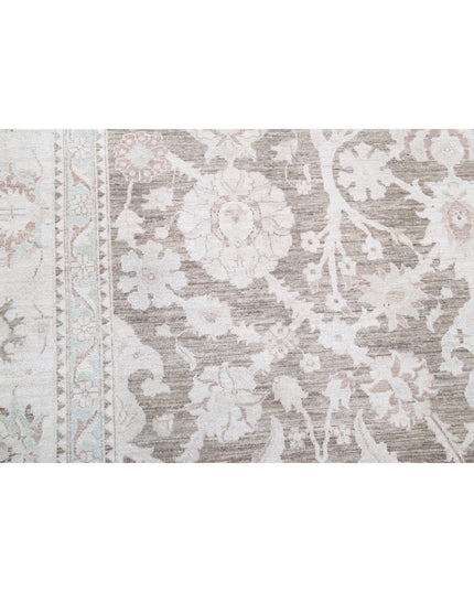 Serenity 12' 10" X 18' 10" Hand Knotted Wool Rug 12' 10" X 18' 10" (391 X 574) / Brown / Wool