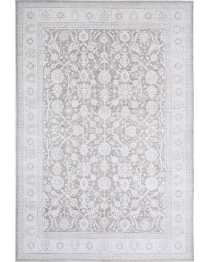 Serenity 12' 10" X 18' 10" Hand Knotted Wool Rug 12' 10" X 18' 10" (391 X 574) / Brown / Wool