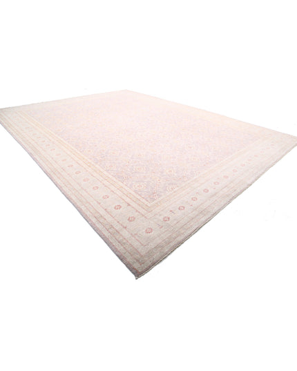 Serenity 13' 11" X 18' 9" Hand Knotted Wool Rug 13' 11" X 18' 9" (424 X 572) / Lilac / Wool