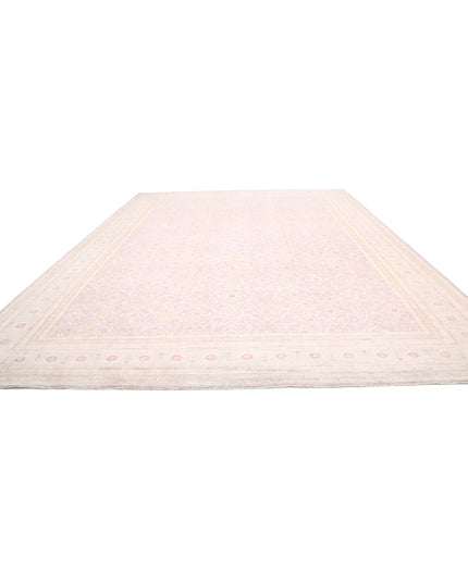 Serenity 13' 11" X 18' 9" Hand Knotted Wool Rug 13' 11" X 18' 9" (424 X 572) / Lilac / Wool