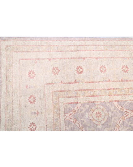 Serenity 13' 11" X 18' 9" Hand Knotted Wool Rug 13' 11" X 18' 9" (424 X 572) / Lilac / Wool