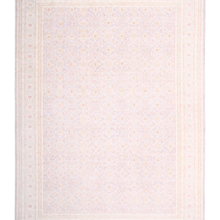 Serenity 13' 11" X 18' 9" Hand Knotted Wool Rug 13' 11" X 18' 9" (424 X 572) / Lilac / Wool