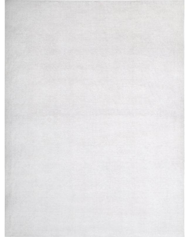 Serenity 14' 7" X 18' 11" Hand Knotted Wool Rug 14' 7" X 18' 11" (444 X 577) / Ivory / Wool