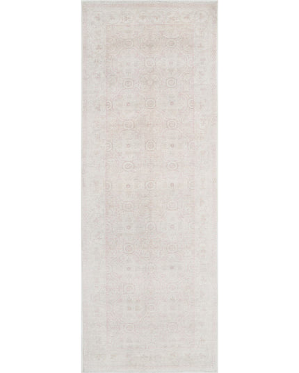 Serenity 3' 11" X 11' 0" Hand Knotted Wool Rug 3' 11" X 11' 0" (119 X 335) / Ivory / Wool