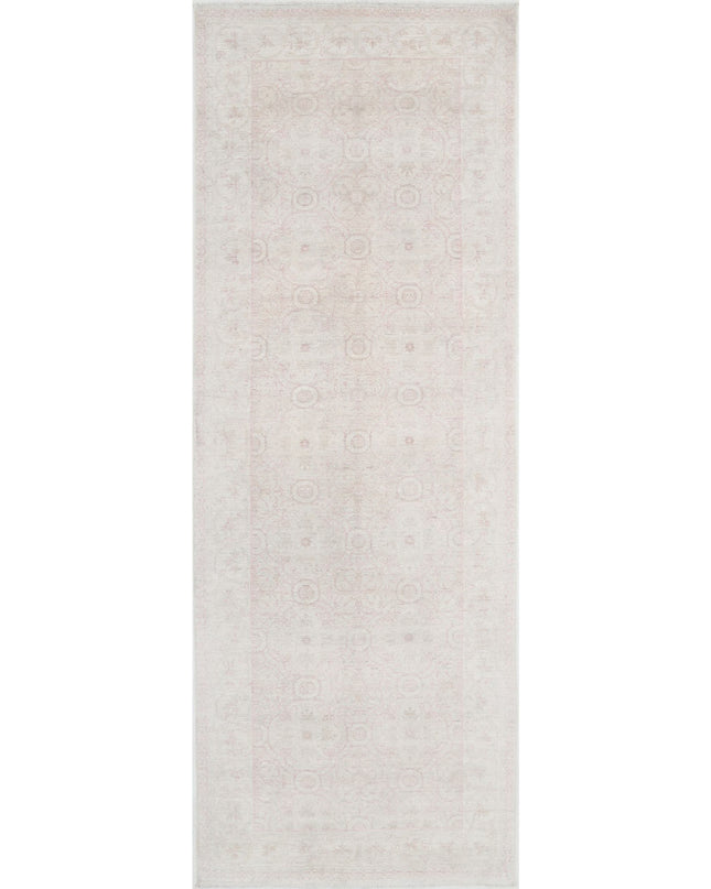 Serenity 3' 11" X 11' 0" Hand Knotted Wool Rug 3' 11" X 11' 0" (119 X 335) / Ivory / Wool