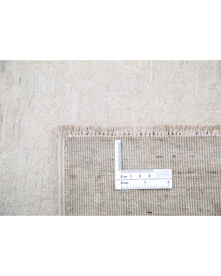 Serenity 4' 9" X 10' 9" Hand Knotted Wool Rug 4' 9" X 10' 9" (145 X 328) / Grey / Wool