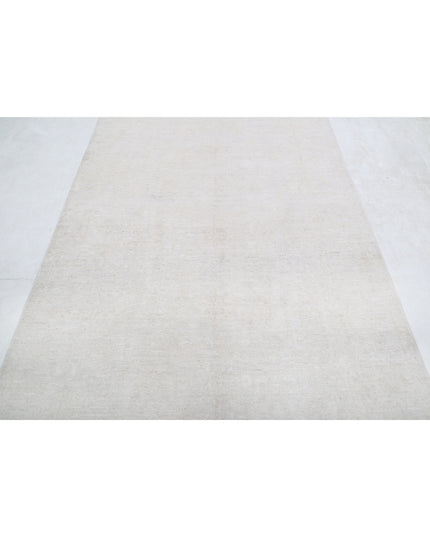 Serenity 4' 9" X 10' 9" Hand Knotted Wool Rug 4' 9" X 10' 9" (145 X 328) / Grey / Wool