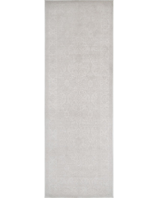 Serenity 4' 9" X 14' 2" Hand Knotted Wool Rug 4' 9" X 14' 2" (145 X 432) / Ivory / Wool