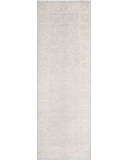 Serenity 4' 9" X 14' 8" Hand Knotted Wool Rug 4' 9" X 14' 8" (145 X 447) / Ivory / Wool