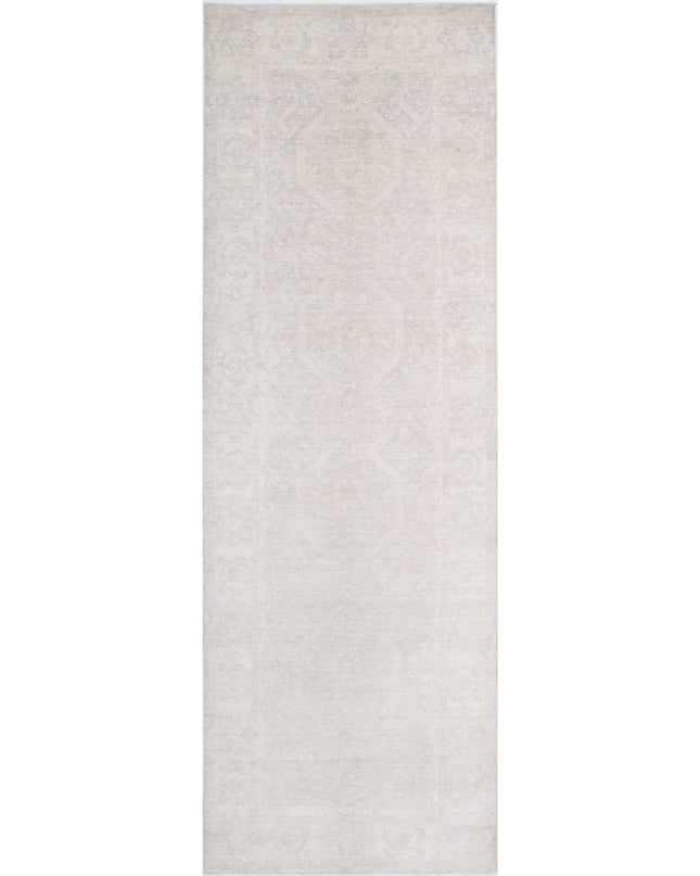 Serenity 4' 9" X 14' 8" Hand Knotted Wool Rug 4' 9" X 14' 8" (145 X 447) / Ivory / Wool