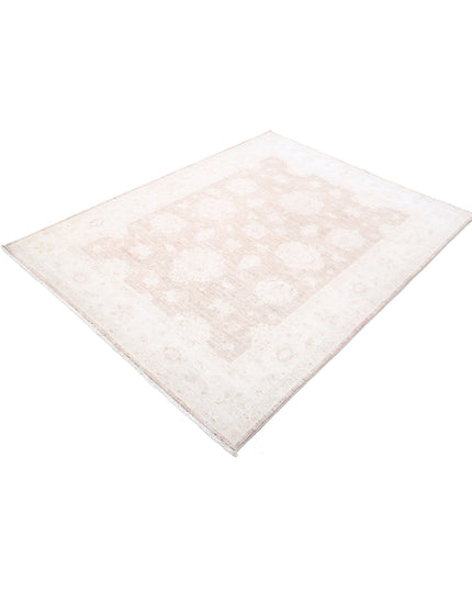 Serenity 5' 0" X 6' 5" Hand Knotted Wool Rug 5' 0" X 6' 5" (152 X 196) / Brown / Wool