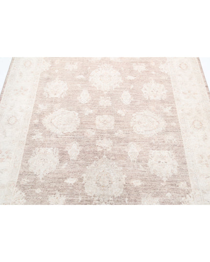Serenity 5' 0" X 6' 5" Hand Knotted Wool Rug 5' 0" X 6' 5" (152 X 196) / Brown / Wool