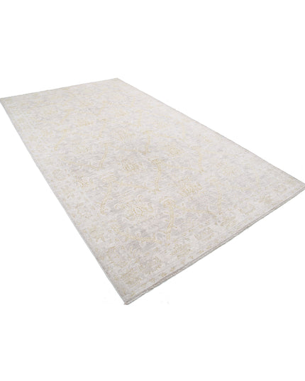 Serenity 6' 3" X 10' 9" Hand Knotted Wool Rug 6' 3" X 10' 9" (191 X 328) / Grey / Wool