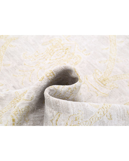 Serenity 6' 3" X 10' 9" Hand Knotted Wool Rug 6' 3" X 10' 9" (191 X 328) / Grey / Wool
