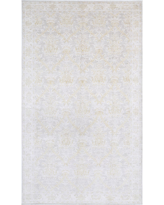 Serenity 6' 3" X 10' 9" Hand Knotted Wool Rug 6' 3" X 10' 9" (191 X 328) / Grey / Wool