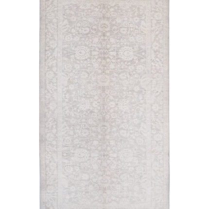 Serenity 6' 0" X 11' 5" Hand Knotted Wool Rug 6' 0" X 11' 5" (183 X 348) / Taupe / Wool