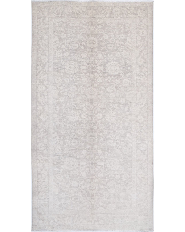 Serenity 6' 0" X 11' 5" Hand Knotted Wool Rug 6' 0" X 11' 5" (183 X 348) / Taupe / Wool