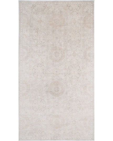 Serenity 6' 0" X 11' 6" Hand Knotted Wool Rug 6' 0" X 11' 6" (183 X 351) / Ivory / Wool