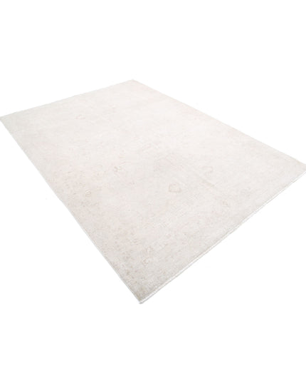 Serenity 6' 1" X 8' 3" Hand Knotted Wool Rug 6' 1" X 8' 3" (185 X 251) / Grey / Wool