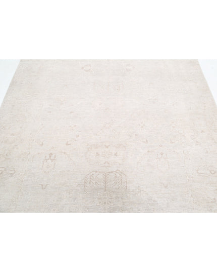 Serenity 6' 1" X 8' 3" Hand Knotted Wool Rug 6' 1" X 8' 3" (185 X 251) / Grey / Wool