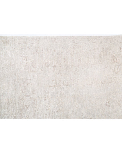 Serenity 6' 1" X 8' 3" Hand Knotted Wool Rug 6' 1" X 8' 3" (185 X 251) / Grey / Wool