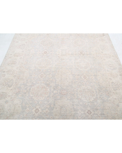 Serenity 6' 0" X 8' 4" Hand Knotted Wool Rug 6' 0" X 8' 4" (183 X 254) / Grey / Wool
