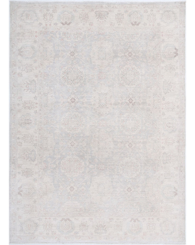 Serenity 6' 0" X 8' 4" Hand Knotted Wool Rug 6' 0" X 8' 4" (183 X 254) / Grey / Wool