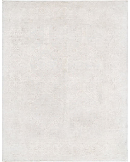 Serenity 6' 1" X 7' 11" Hand Knotted Wool Rug 6' 1" X 7' 11" (185 X 241) / Ivory / Wool