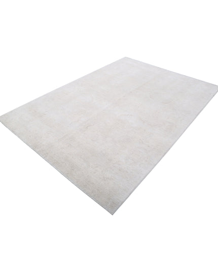 Serenity 5' 11" X 8' 5" Hand Knotted Wool Rug 5' 11" X 8' 5" (180 X 257) / Ivory / Wool