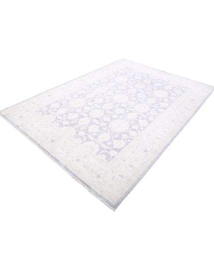 Serenity 6' 4" X 8' 5" Hand Knotted Wool Rug 6' 4" X 8' 5" (193 X 257) / Lilac / Wool