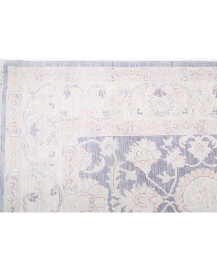 Serenity 6' 4" X 8' 5" Hand Knotted Wool Rug 6' 4" X 8' 5" (193 X 257) / Lilac / Wool