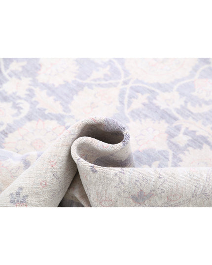 Serenity 6' 4" X 8' 5" Hand Knotted Wool Rug 6' 4" X 8' 5" (193 X 257) / Lilac / Wool