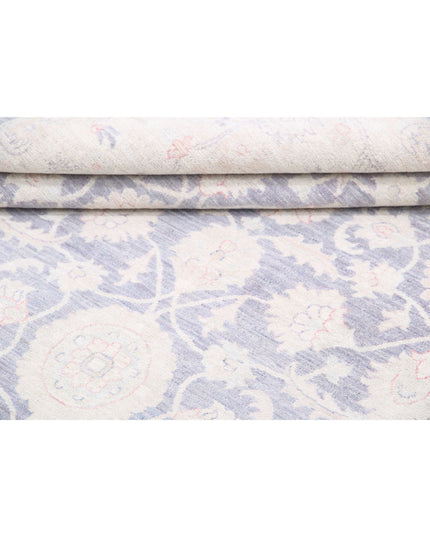 Serenity 6' 4" X 8' 5" Hand Knotted Wool Rug 6' 4" X 8' 5" (193 X 257) / Lilac / Wool