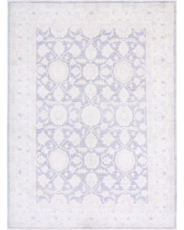 Serenity 6' 4" X 8' 5" Hand Knotted Wool Rug 6' 4" X 8' 5" (193 X 257) / Lilac / Wool