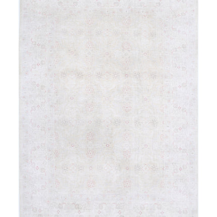 Serenity 6' 0" X 8' 6" Hand Knotted Wool Rug 6' 0" X 8' 6" (183 X 259) / Ivory / Wool
