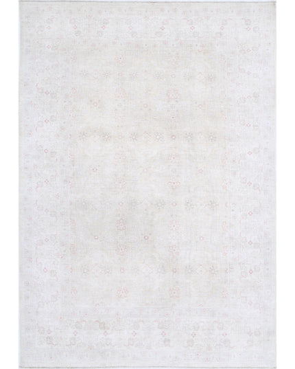 Serenity 6' 0" X 8' 6" Hand Knotted Wool Rug 6' 0" X 8' 6" (183 X 259) / Ivory / Wool