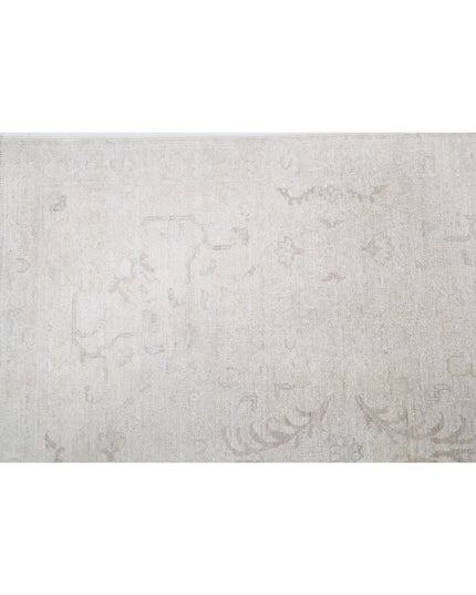 Serenity 6' 0" X 8' 6" Hand Knotted Wool Rug 6' 0" X 8' 6" (183 X 259) / Ivory / Wool