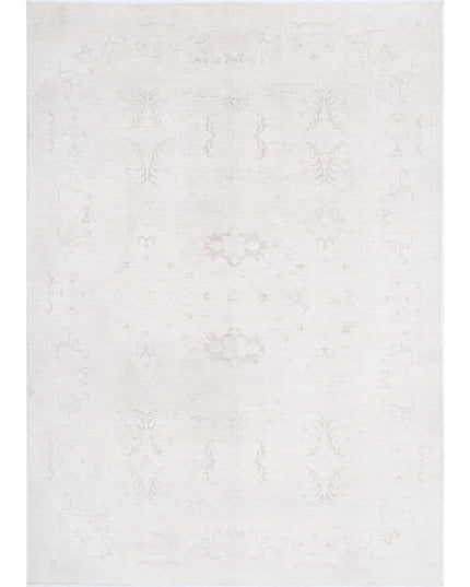Serenity 6' 0" X 8' 6" Hand Knotted Wool Rug 6' 0" X 8' 6" (183 X 259) / Ivory / Wool