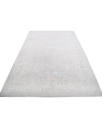 Serenity 6' 0" X 8' 7" Hand Knotted Wool Rug 6' 0" X 8' 7" (183 X 262) / Grey / Wool