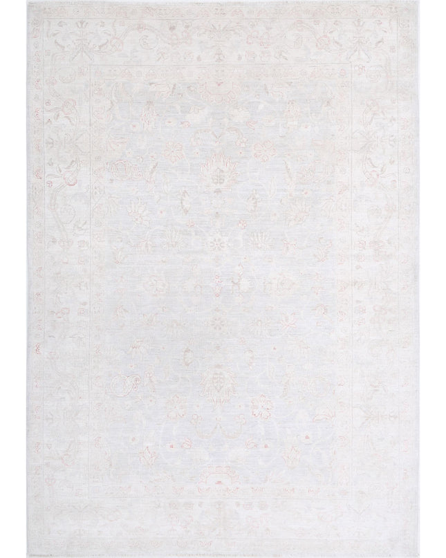 Serenity 6' 0" X 8' 7" Hand Knotted Wool Rug 6' 0" X 8' 7" (183 X 262) / Grey / Wool