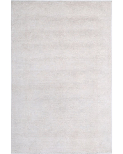 Serenity 5' 7" X 8' 9" Hand Knotted Wool Rug 5' 7" X 8' 9" (170 X 267) / Ivory / Wool
