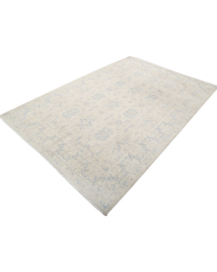 Serenity 5' 8" X 8' 9" Hand Knotted Wool Rug 5' 8" X 8' 9" (173 X 267) / Ivory / Wool
