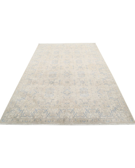 Serenity 5' 8" X 8' 9" Hand Knotted Wool Rug 5' 8" X 8' 9" (173 X 267) / Ivory / Wool