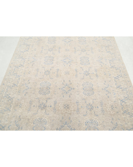 Serenity 5' 8" X 8' 9" Hand Knotted Wool Rug 5' 8" X 8' 9" (173 X 267) / Ivory / Wool