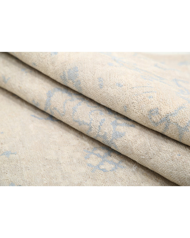 Serenity 5' 8" X 8' 9" Hand Knotted Wool Rug 5' 8" X 8' 9" (173 X 267) / Ivory / Wool