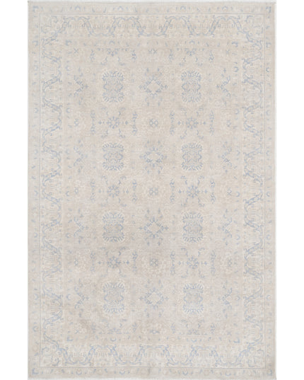 Serenity 5' 8" X 8' 9" Hand Knotted Wool Rug 5' 8" X 8' 9" (173 X 267) / Ivory / Wool