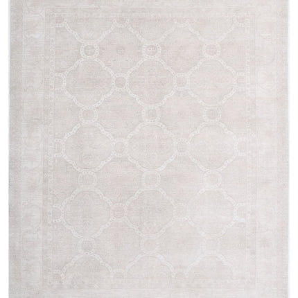 Serenity 8' 0" X 10' 0" Hand Knotted Wool Rug 8' 0" X 10' 0" (244 X 305) / Grey / Wool