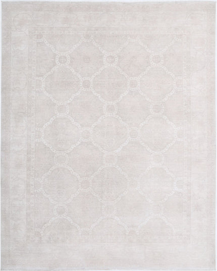 Serenity 8' 0" X 10' 0" Hand Knotted Wool Rug 8' 0" X 10' 0" (244 X 305) / Grey / Wool